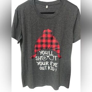 Christmas Tshirt  you’ll shoot your eye out kid size small